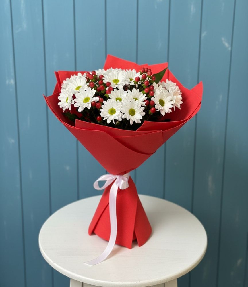 Букет цветов из: Хризантемы в Толмачёво Новосибирская область