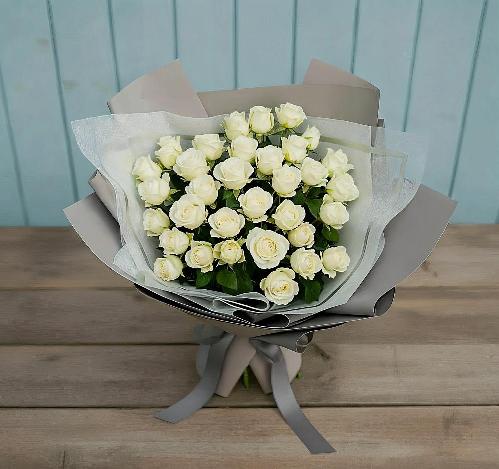 Букет Белоснежная нежность в Толмачёво Новосибирская область