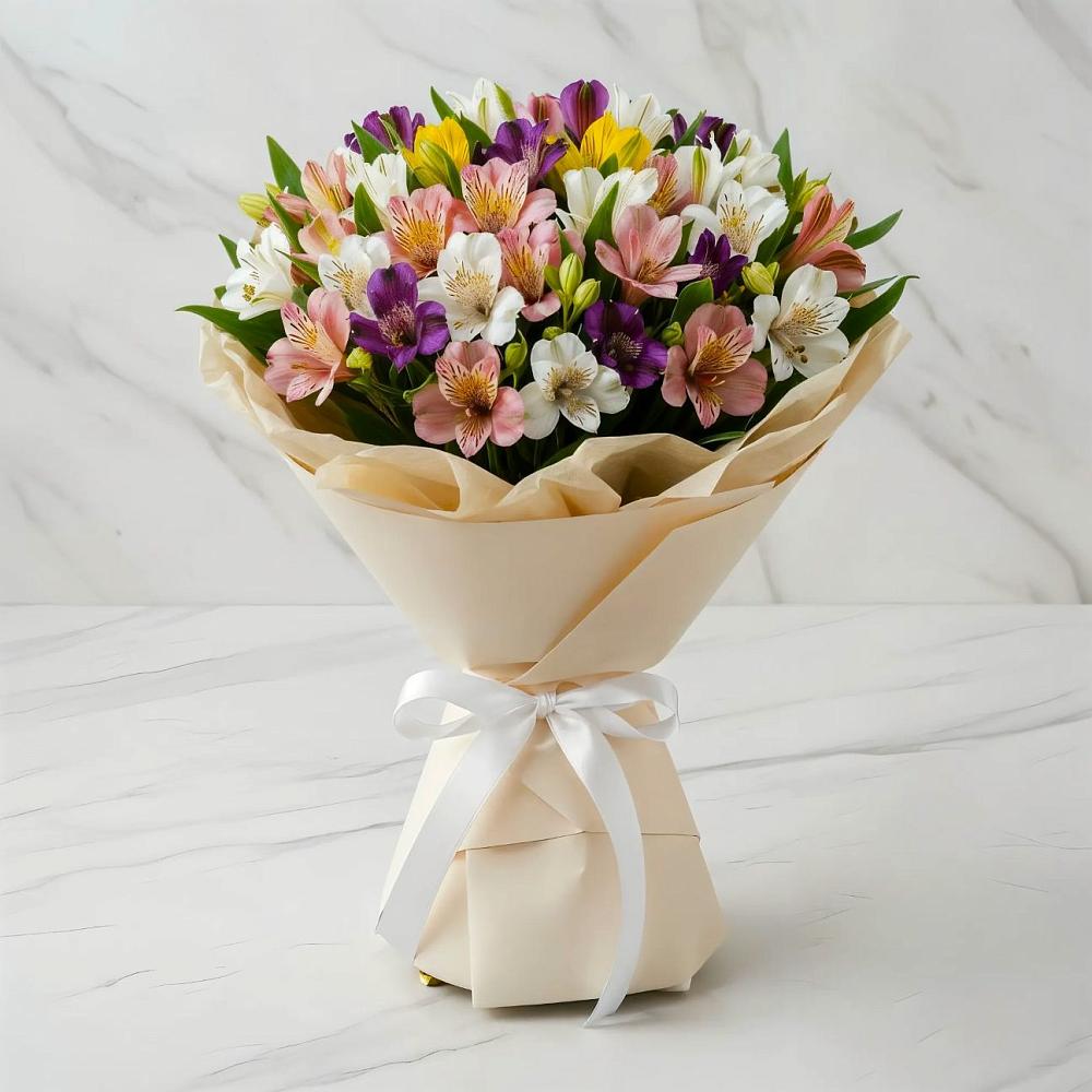 Букет цветов из: Альстромерии в Толмачёво Новосибирская область