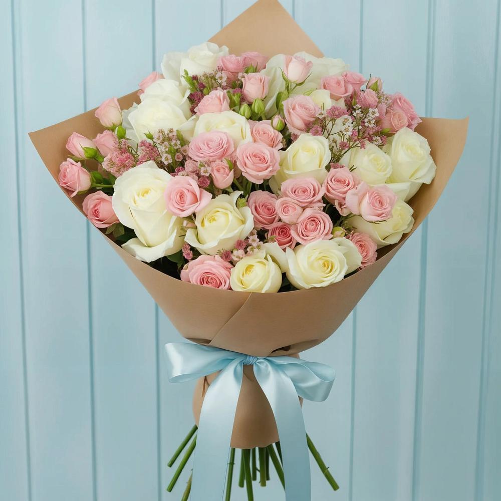 Букет цветов из: Розы в Толмачёво Новосибирская область