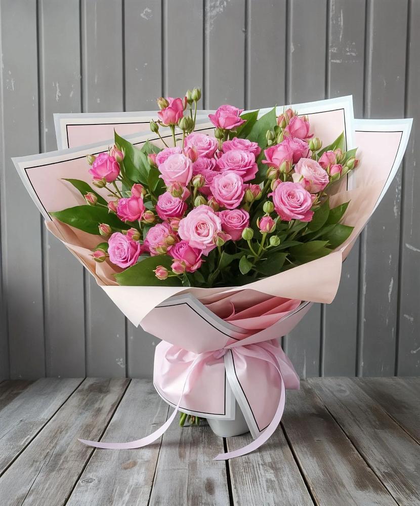 Букет Розовый кустик в Толмачёво Новосибирская область