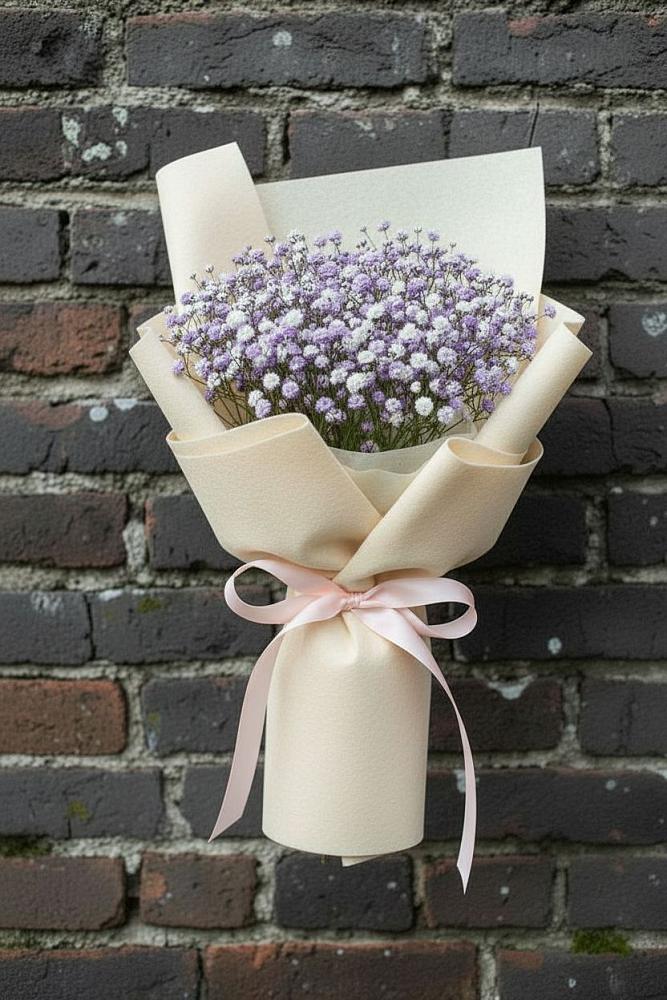 Букет цветов из: Гипсофила в Толмачёво Новосибирская область