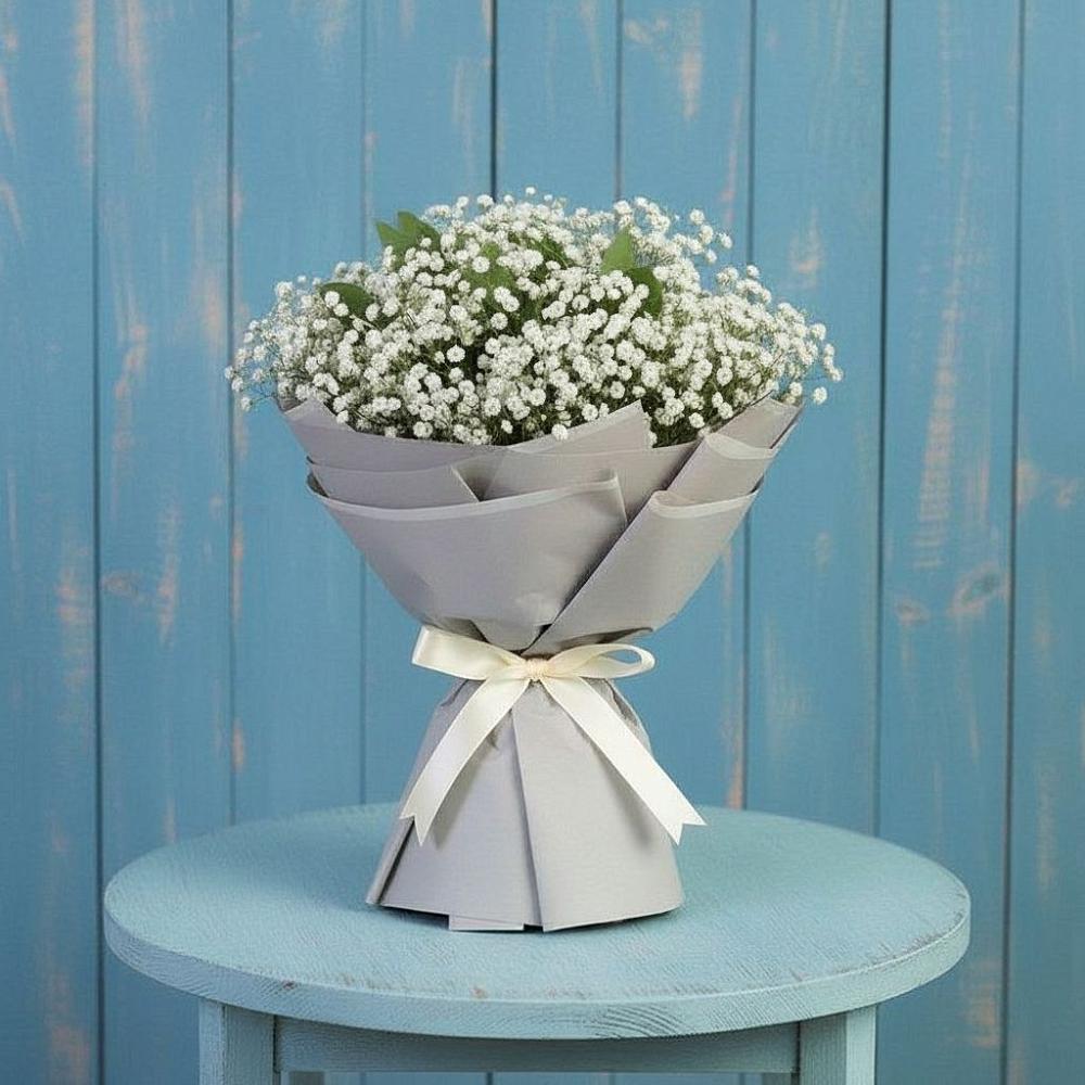 Букет цветов из: Гипсофила в Толмачёво Новосибирская область