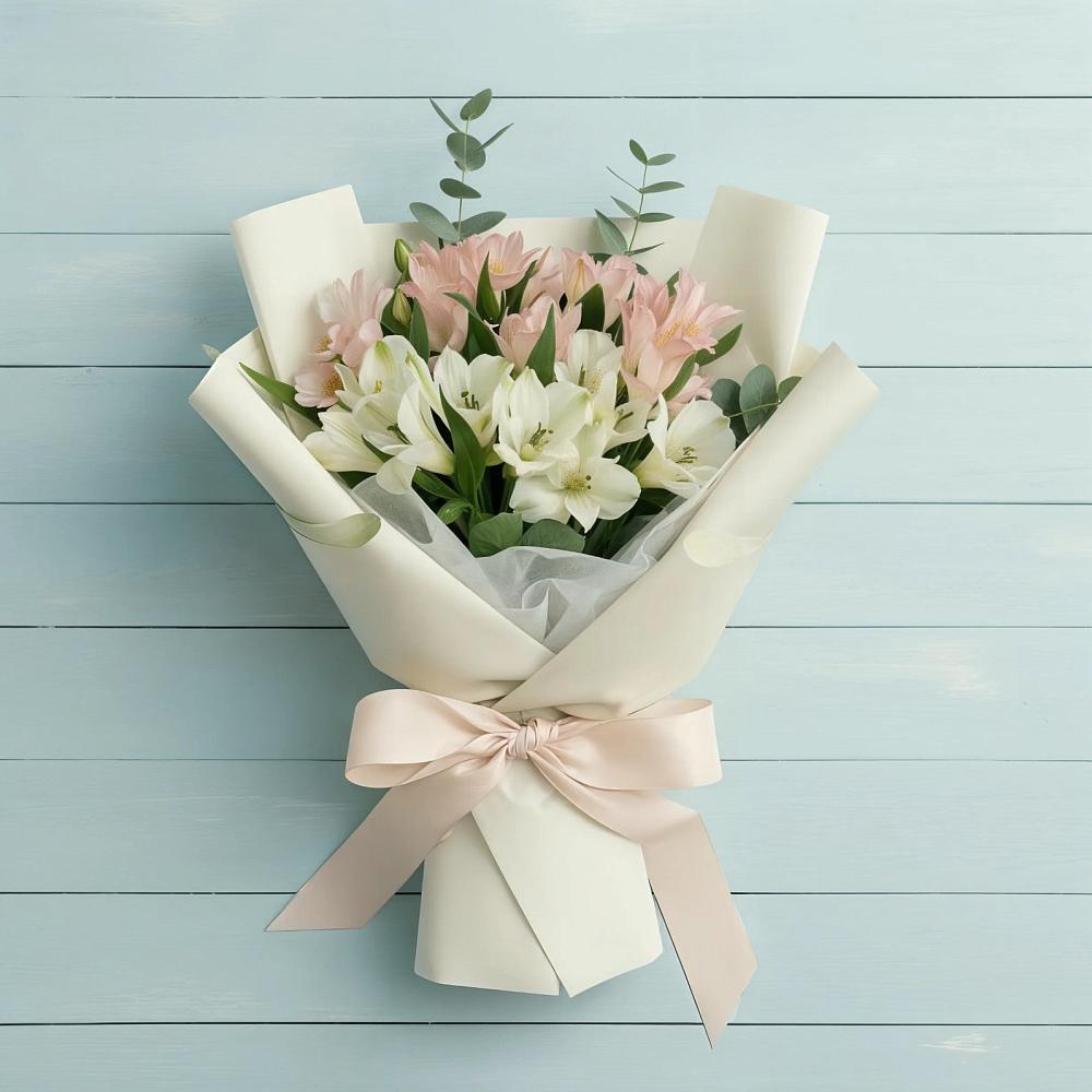 Букет цветов из: Альстромерии в Толмачёво Новосибирская область